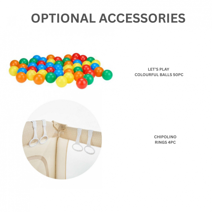 Chipolino Playpen Laguna 180x200 Grey