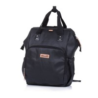 Chipolino Changing Backpack Black Leather