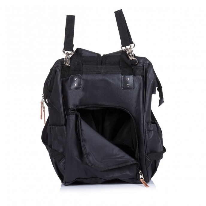 Chipolino Mama Backpack Black Leather