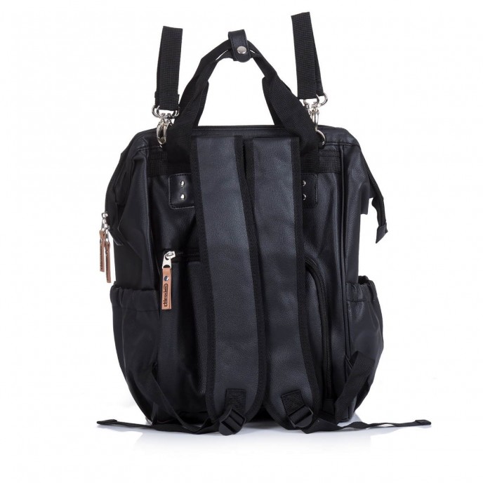 Chipolino Mama Backpack Black Leather