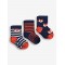 Jojo Maman Bebe Socks 3pk Fox Navy Jojo Maman Bebe Socks 3pk Fox Navy