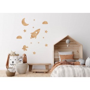 Vintiun Personalised Wall Decoration Rocket Vintiun Personalised Wall Decoration Rocket