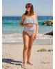 Jojo Maman Bebe Maternity Tankini Ruffle Cream Small