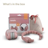 Zazu Earmuffs Baby and Junior 2pk Pink