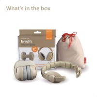 Zazu Earmuffs Baby and Junior 2pk Beige