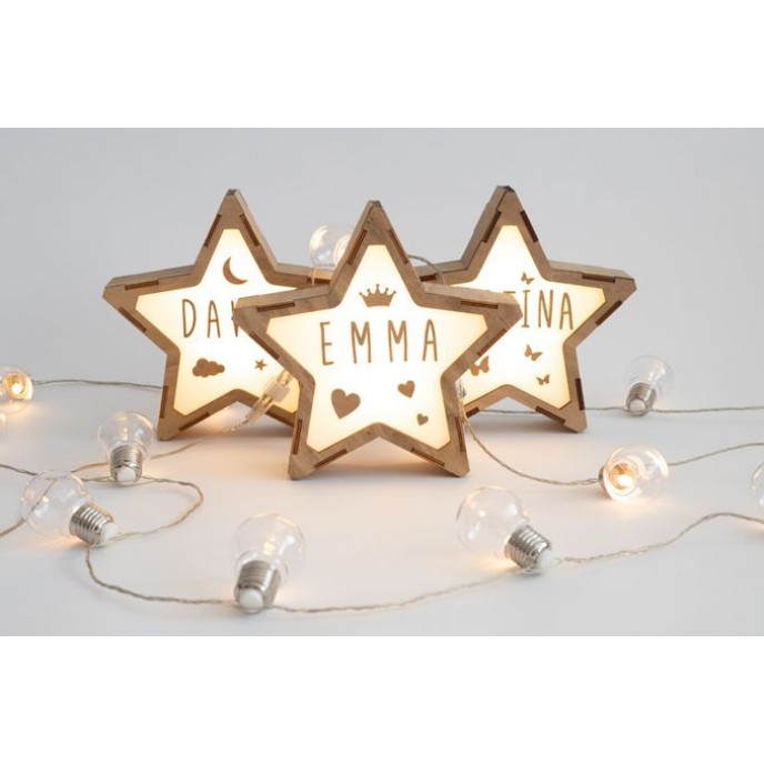 Vintiun Personalised Light up Star Large (USB-C) Vintiun Personalised Light up Star Large (USB-C)