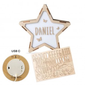 Vintiun Personalised Light up Star Large (USB-C) Vintiun Personalised Light up Star Large (USB-C)