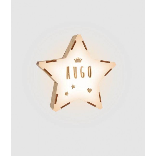 Vintiun Personalised Light Up Star Junior Medium Vintiun Personalised Light Up Star Junior Medium
