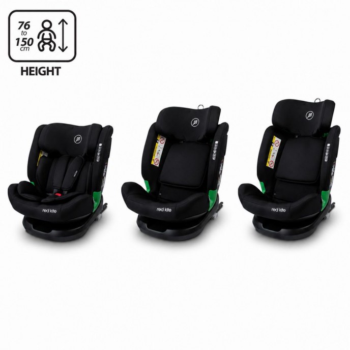 Red Kite Carseat I-Size ISOfix Evolve Black (76-150cm)