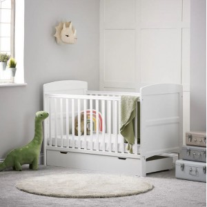 OBaby Cotbed Grace White