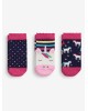 Jojo Maman Bebe Socks 3pk Unicorn Navy