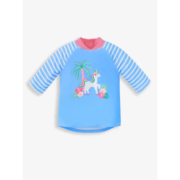 Jojo Maman Bebe Sun Protection 2pc Suit Unicorn 1/2yr