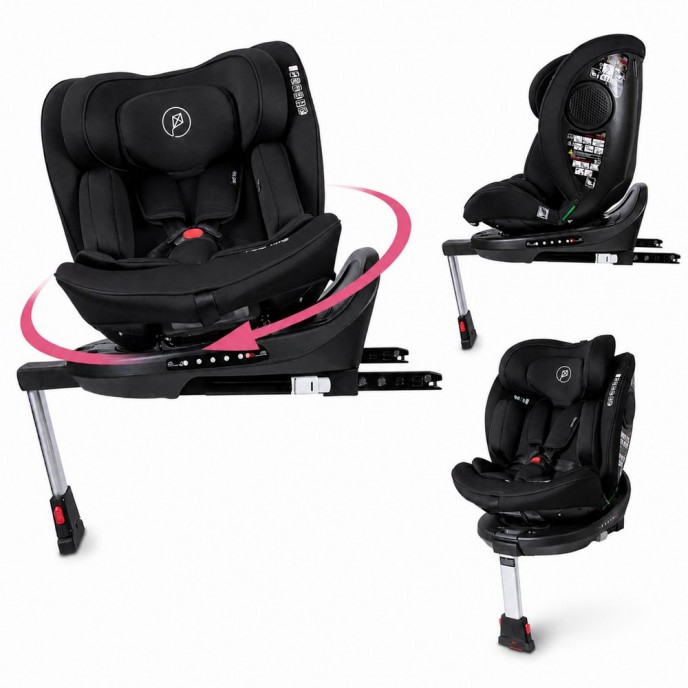 Red Kite Carseat I-Size ISOfix 360 Hoop Black (40-150cm)