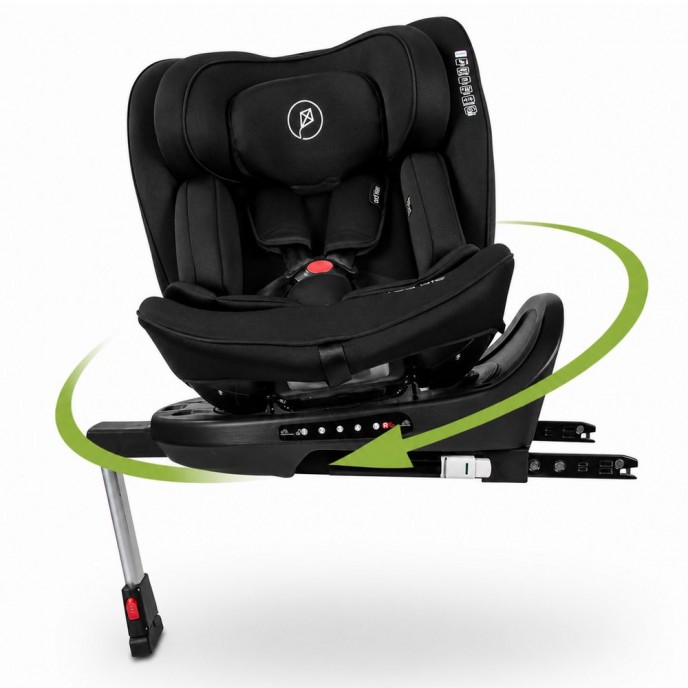 Red Kite Carseat I-Size ISOfix 360 Hoop Black (40-150cm)