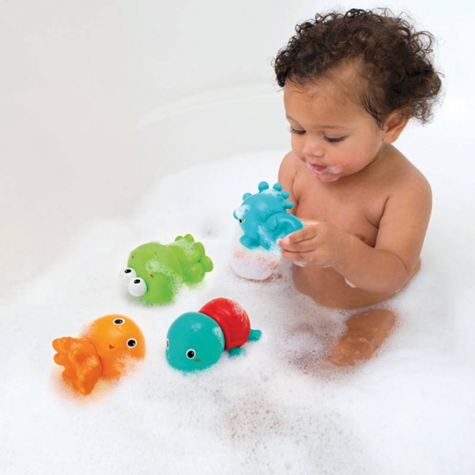 Infantino Easy Clean Bath Squirters Aquarium 4pk