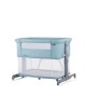 Chipolino Bedside Crib Mommy n Me Blue Mist