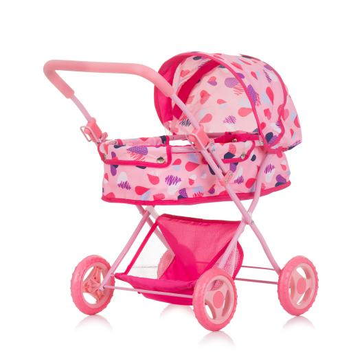 Chipolino Doll Stroller Dora Hearts Chipolino Doll Stroller Dora Hearts