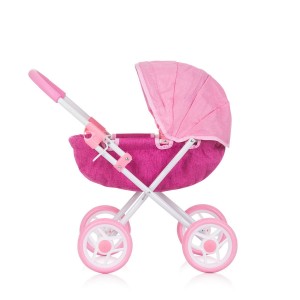 Chipolino Doll Stroller Daisy Pink Linen Chipolino Doll Stroller Daisy Pink Linen