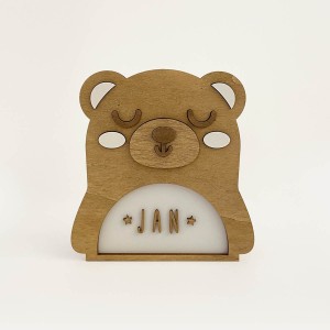 Vintiun Personalised Light Up Animal Lamp Bear Vintiun Personalised Light Up Animal Lamp Bear