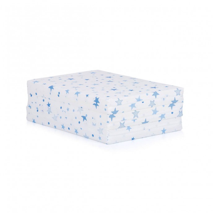 Chipolino Travel Cot Mattress 60x120cm Blue Stars