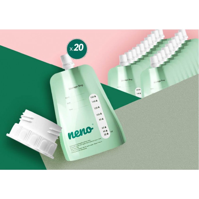 Neno Breast Milk Storage Bags 20pc Neno Breast Milk Storage Bags 20pc