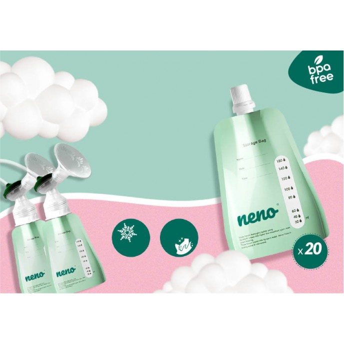 Neno Breast Milk Storage Bags 20pc Neno Breast Milk Storage Bags 20pc