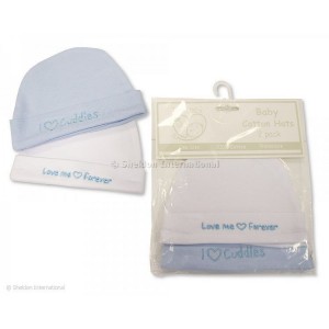 Caps 2pk Tiny Baby Sky Caps 2pk Tiny Baby Sky