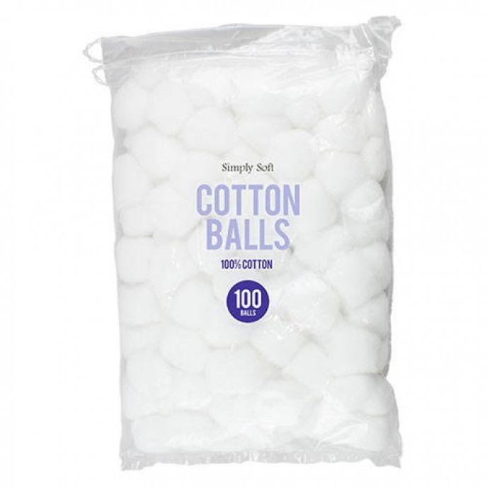Simply Soft Cotton Wool Balls 100pk
