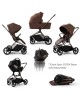 Red Kite Travel System Push Me Cruise Chestnut