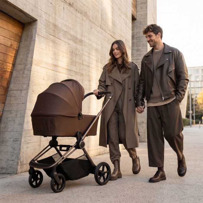 Red Kite Travel System Push Me Cruise Chestnut