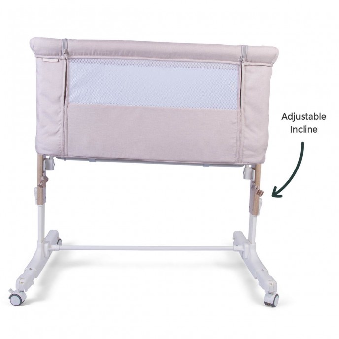 Red Kite Co-Sleeping Crib Rockabye Oatmeal