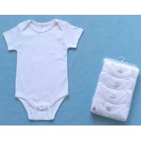Vbaby Short Sleeved Baby Vests - each