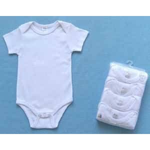 Vbaby Short Sleeved Baby Vests - each Vbaby Short Sleeved Baby Vests - each