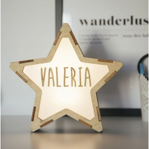 Vintiun Personalised Light up Star Large (USB-C)