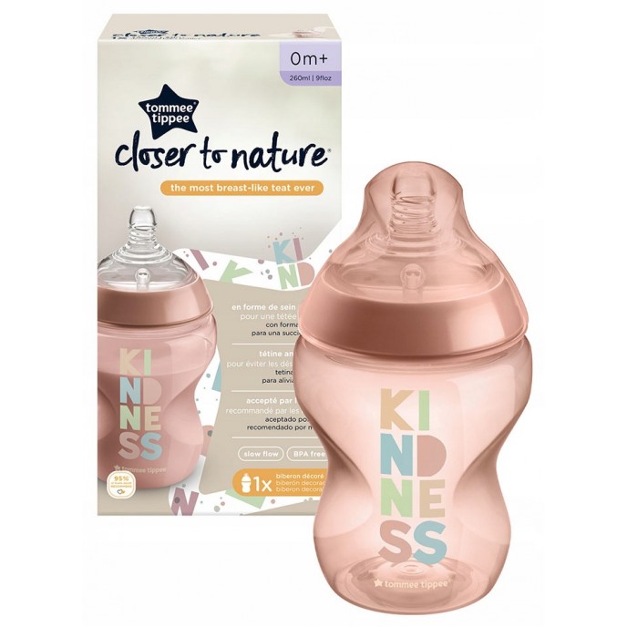 Tommee Tippee Bottle 260ml Pink