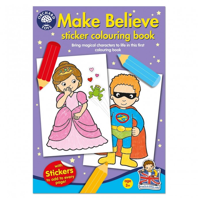Orchard Toys Sticker and Colouring Book Make Believe