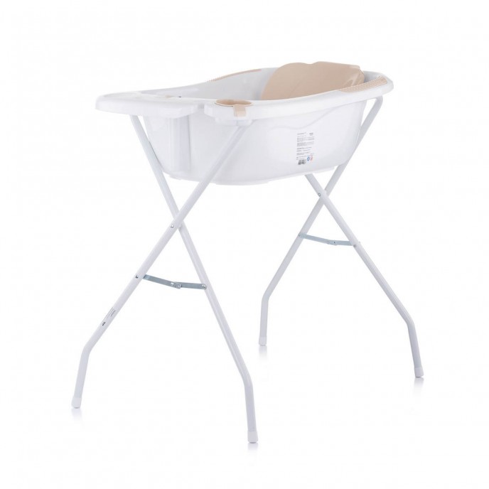 Chipolino Bath with Pad and Stand Vela Mocca