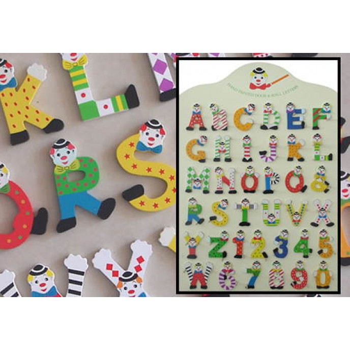 Letter Wall Clowns Magnetized