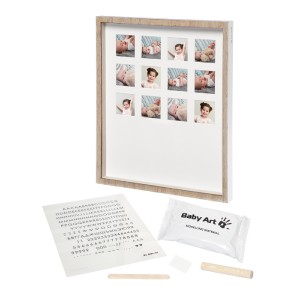 Baby Art First Year Wooden Frame with Cast Baby Art First Year Wooden Frame with Cast