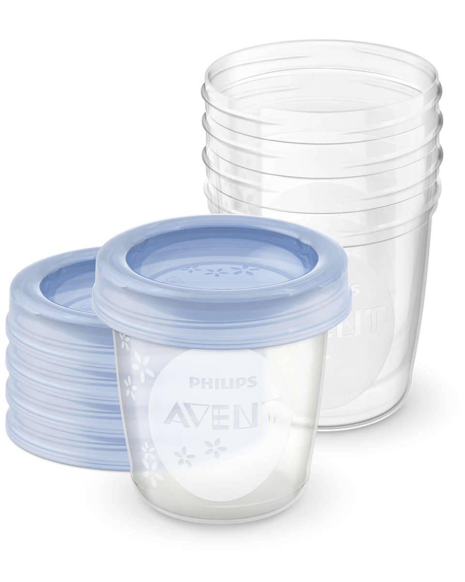 Avent baby store food storage cups
