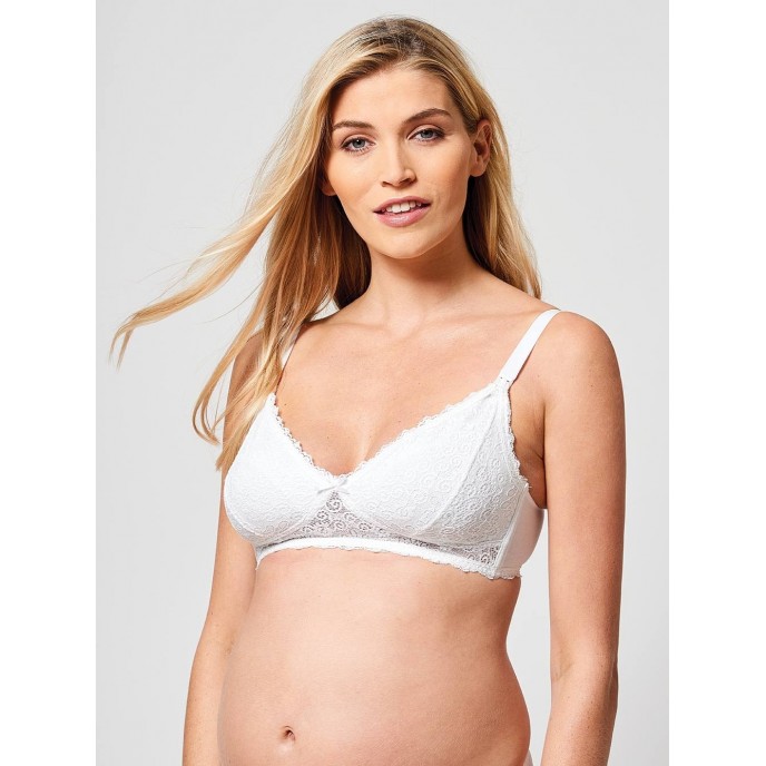 Jojo Maman Bebe Nursing Bra Lace White