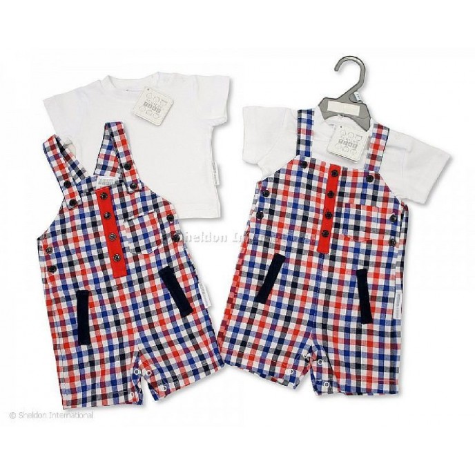 Dungaree Set Woven 2pc Little Man