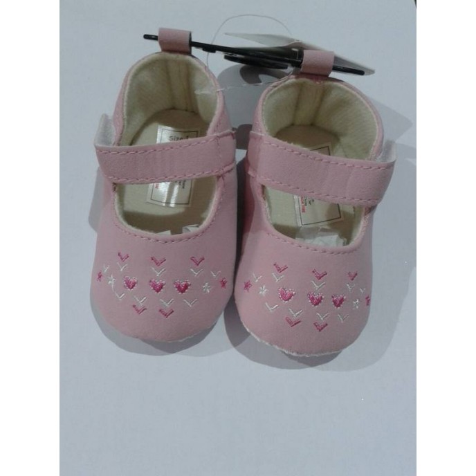Nursery Time Girls Shoes with Hearts and Stars