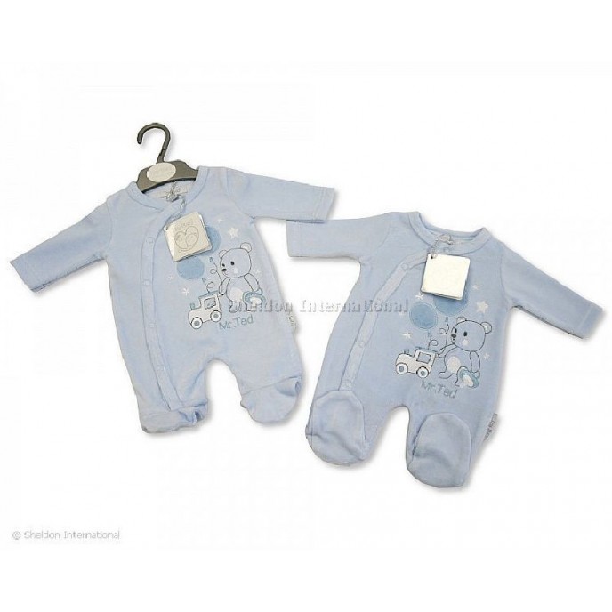 Babygrow Velour Mr.Ted