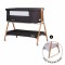 Chipolino Bedside Crib Sweet Dreams Rocking Graphite Chipolino Bedside Crib Sweet Dreams Rocking Graphite