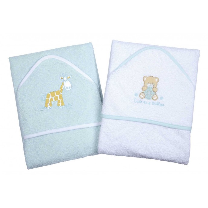 Dandelion Hooded Towel Blue Dino