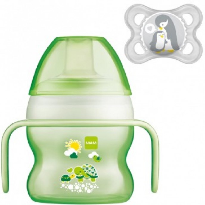 Mam Starter Cup 150ml and Soother 4m+ Neutral