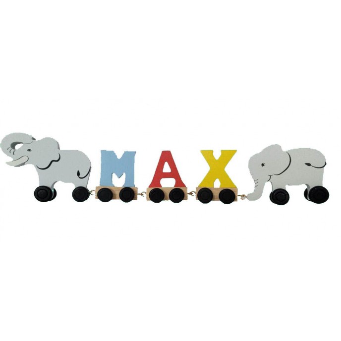 Wooden Train Names - natural or coloured Wooden Train Names - natural or coloured
