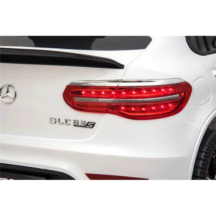 Licenced 12V Electric Car Mercedes GLC 63 AMG Coupe White