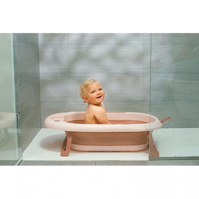 Interbaby Foldable Bath and Rinse Cup Pink